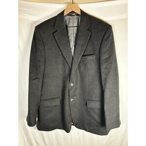 Classic Petrocelli Men’s Wool Silk Cashmere black Blazer Sport Coat SIZE 42L